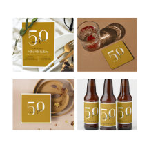 50 and Fine Gold Birthday Party