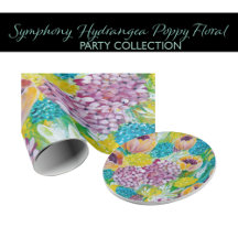 Symphony Hydrangea Poppy Floral Party Collection