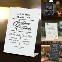 Wedding Tabletop Signs