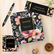 Watercolor flowers elegant professional collection