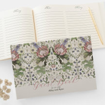 Floral Themed Guest Books