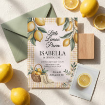 Little Lemon Picnic Birthday Party Decor