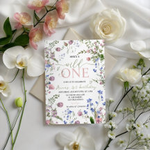 Wild One Wildflower 1st Birthday Collection