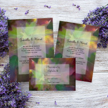 Oak Leaf Hydrangea Fall Wedding Stationery