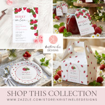 Berry in Love Bridal Shower Strawberry Floral 