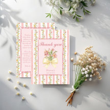 Pink stripes grand millennial baby shower