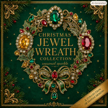 Christmas Jewel Wreath  Seasonal Holiday Gifts