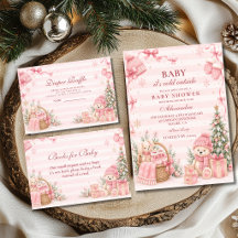 Pink Winter Wonderland Baby Shower