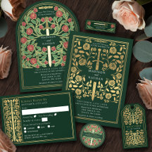 Medieval Sword Wedding Collection-Green