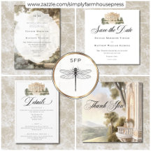 Elegant Neoclassical Vintage Scenes Wedding