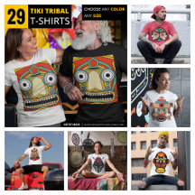 Ethnic Traditional Real Tribal Mask Tops & T-Shirt