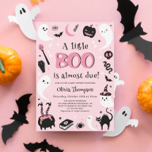 Pink Halloween Baby Girl Shower