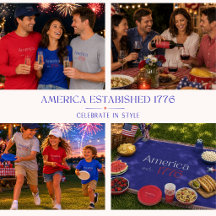America Established 1776 Celebration Supplies
