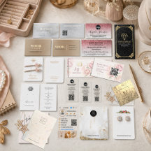 Jewelry Business Cards & Packaging Inserts 