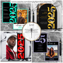 Modern Typography Graduation Announcements