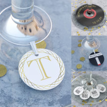 Wedding Party Favors Wine Charms Edition