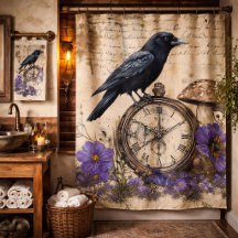 Vintage Gothic Raven Home Decor
