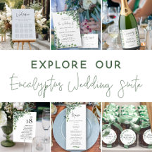 Rustic Eucalyptus Wedding Invitation Suite
