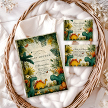 Neutral Dinosaur Baby Shower