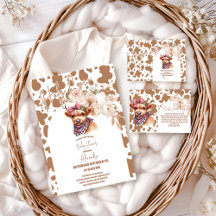 Holy Cow Highland Cow  Baby Shower