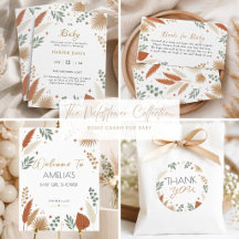Boho Eucalyptus & Terracotta Baby Shower Suite