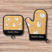 Personalized Custom Oven Mitts & Pot Holders