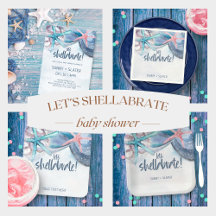 Let's Shellabrate Tropical Beach Baby Shower 