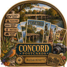 Concord Massachusetts Postcards/Gifts