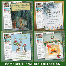 2027 CHRISTMAS CARD PHOTO COLLAGE CALENDAR