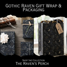 Gothic Raven Gift Wrap & Packaging