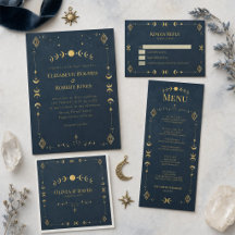 Midnight Blue Celestial Gothic Wedding Suite