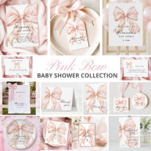 PINK BOW BABY SHOWER COLLECTION