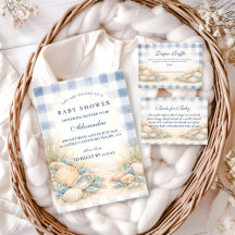 Elegant Coastal Seashell Baby Shower