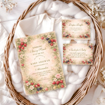 Berry Sweet Floral Baby Shower