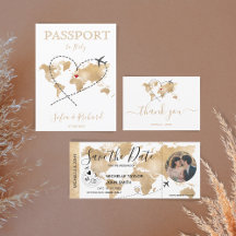 Wedding Passport Heart 001