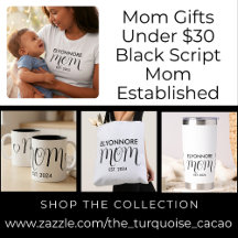 Mom Gifts Under $30 Black Script Mom Established
