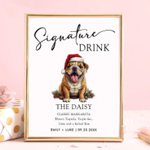 Christmas American Bulldog Personalized