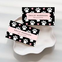 White Paws, Pink Hearts Business Cards Collection