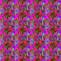 Garden Quilt Painting with Lime Green Hydrangea