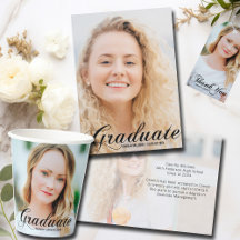 Elegant Flourish Script Graduation Cards & Gifts