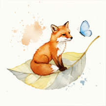 Watercolor animal illustrations