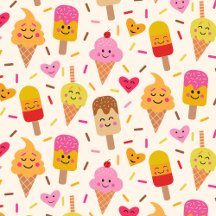 Kawaii Cartoon Ice cream Collection 