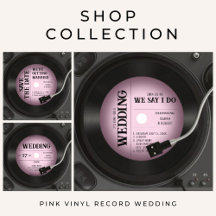 Retro Vinyl Record Wedding