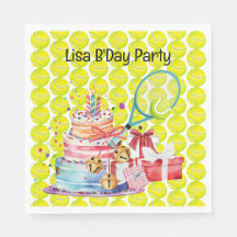 Tennis Birthday Party for Woman Player