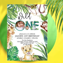 Wild One Jungle Safari Themed 1st Birthday Party