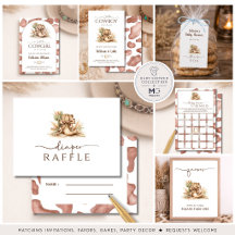 Cow Print Coquette Western Baby Shower