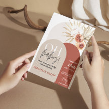 Wildflower Boho Baby Shower Invite 