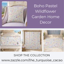 Boho Pastel Wildflower Garden Home Decor