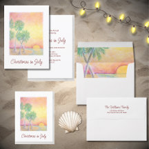 Tropical Beach Summer Christmas in July