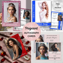 Pageant Autograph Cards